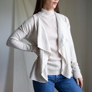 Qi Cream Cashmere cardigan sweater small